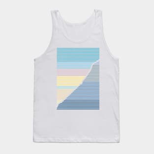 Summer Mountain Stripes Tank Top